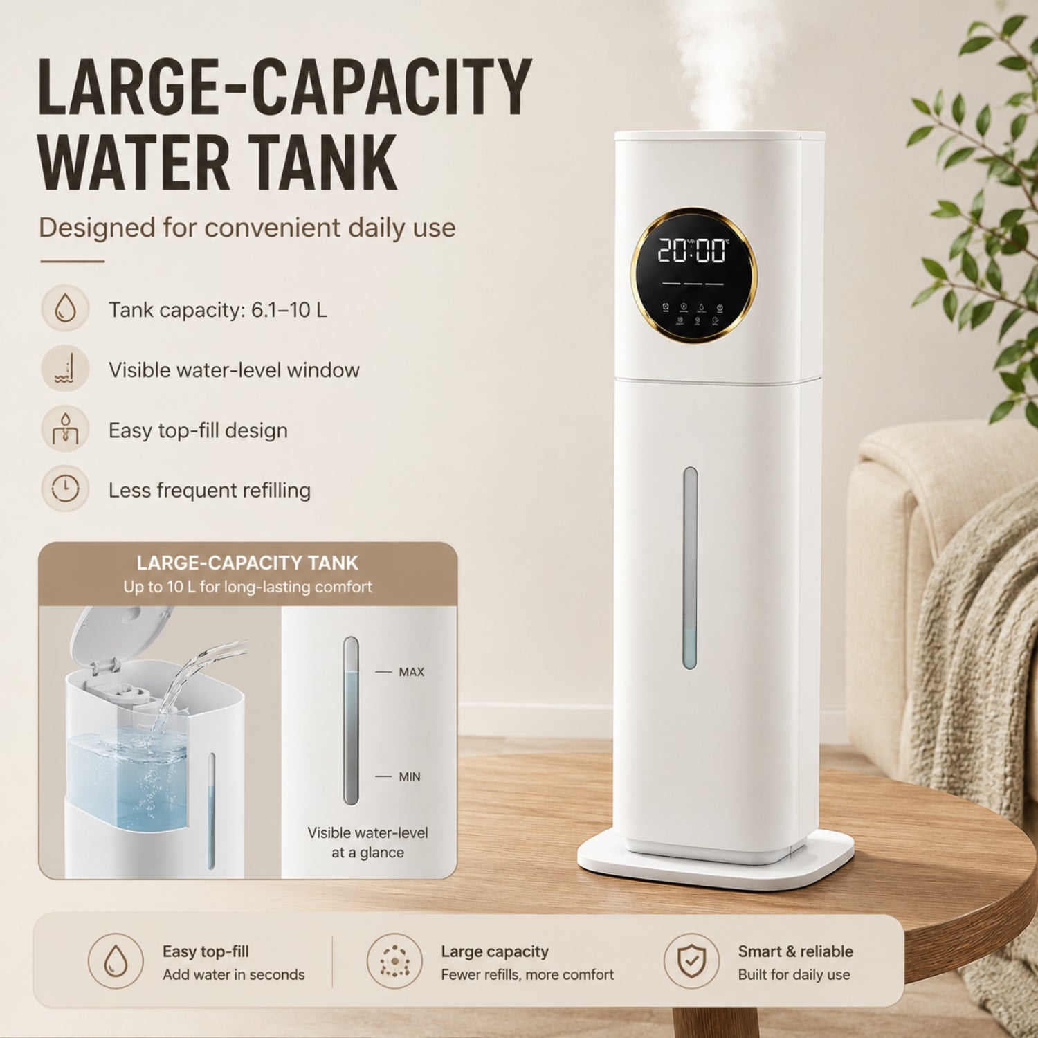 MERLEA - Humidificateur ultrasonique