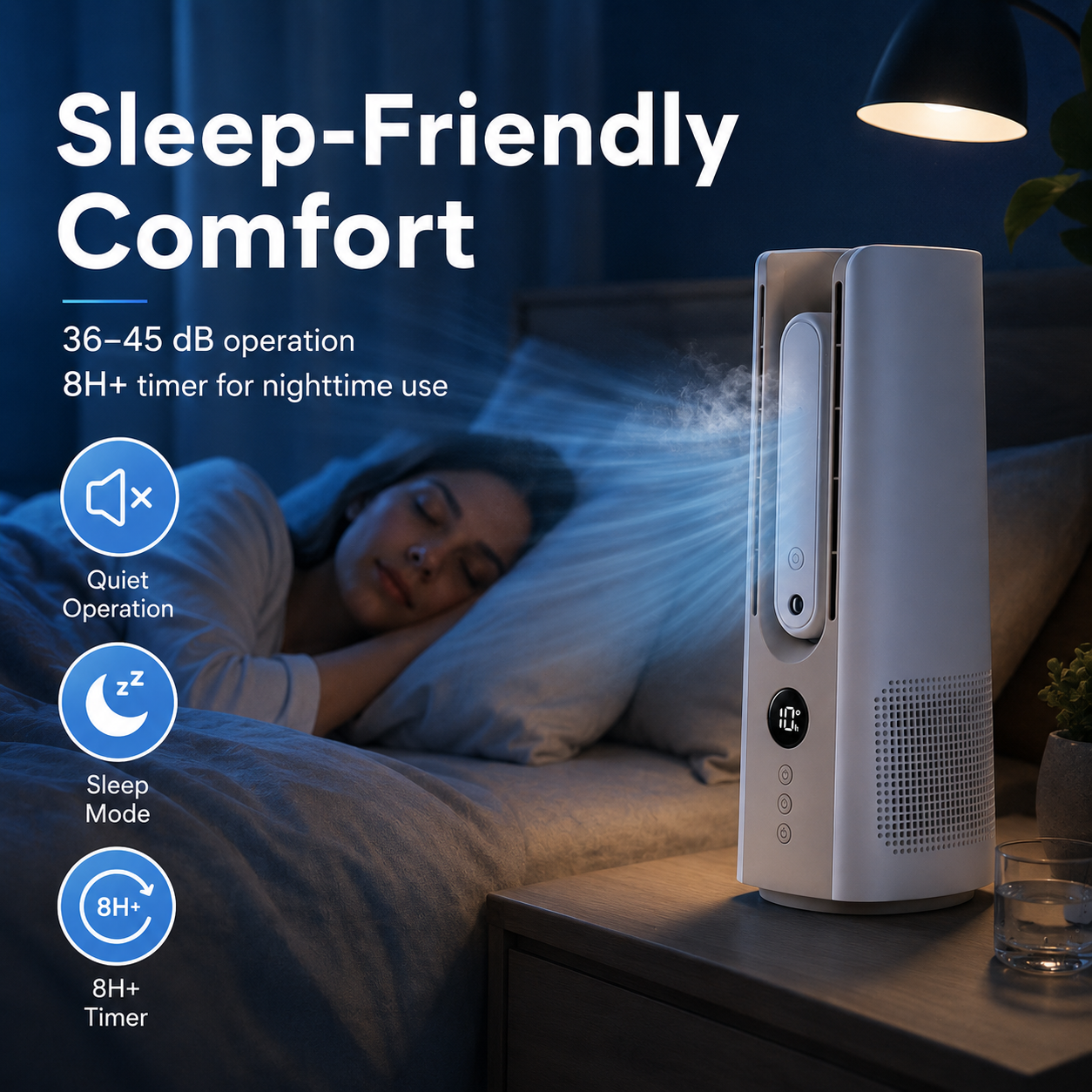 Ventilateur colonne portable Froova