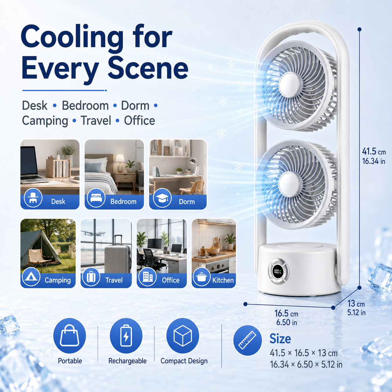Ventilateur colonne extérieur Selavionne