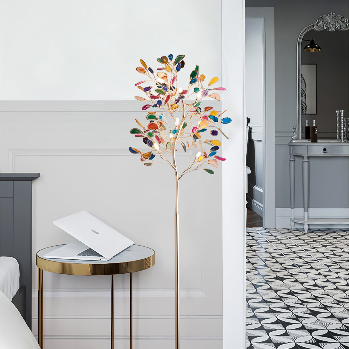Lampadaire sculptural Quvalia