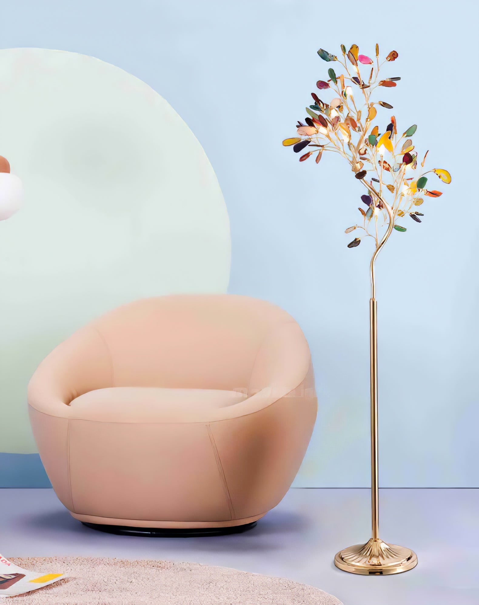Lampadaire sculptural Quvalia