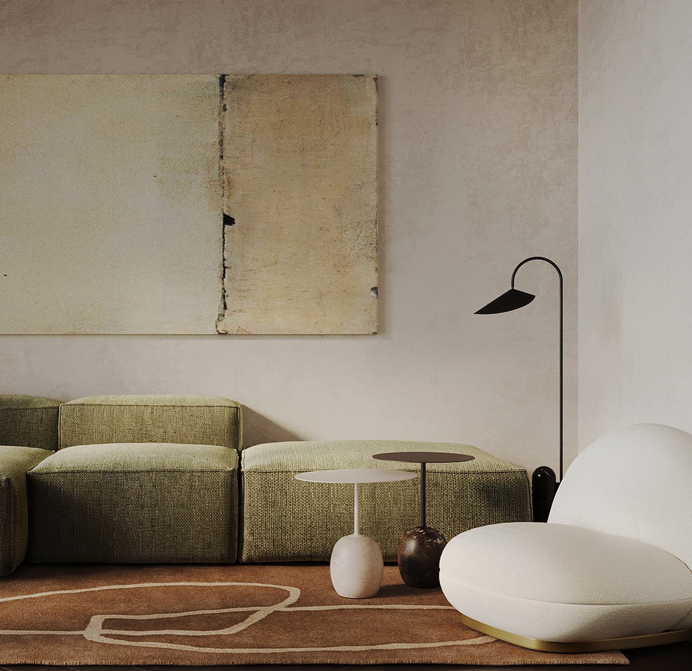Lampadaire minimaliste Loovis