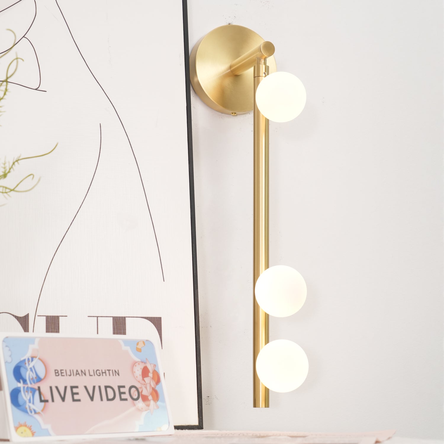 Applique murale tube Viorlune