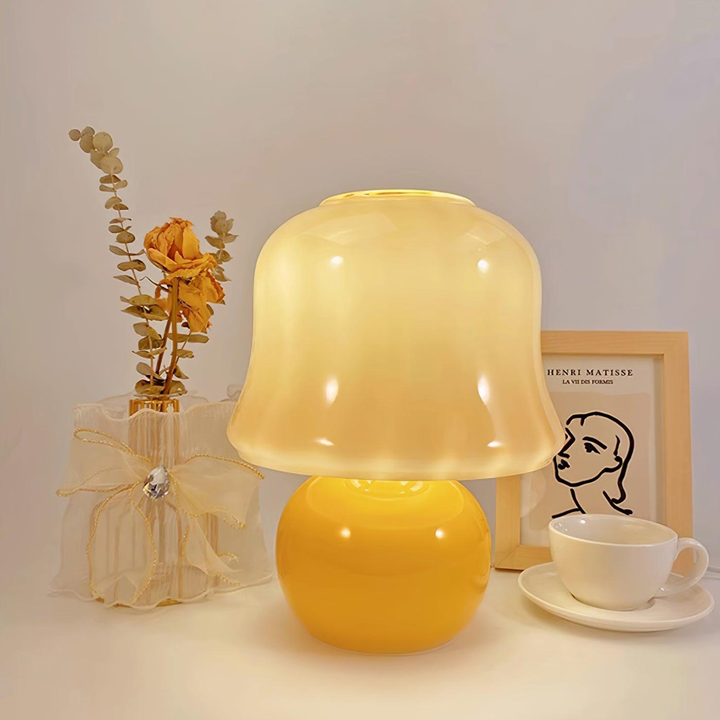 Lampe de table champignon Soraninor