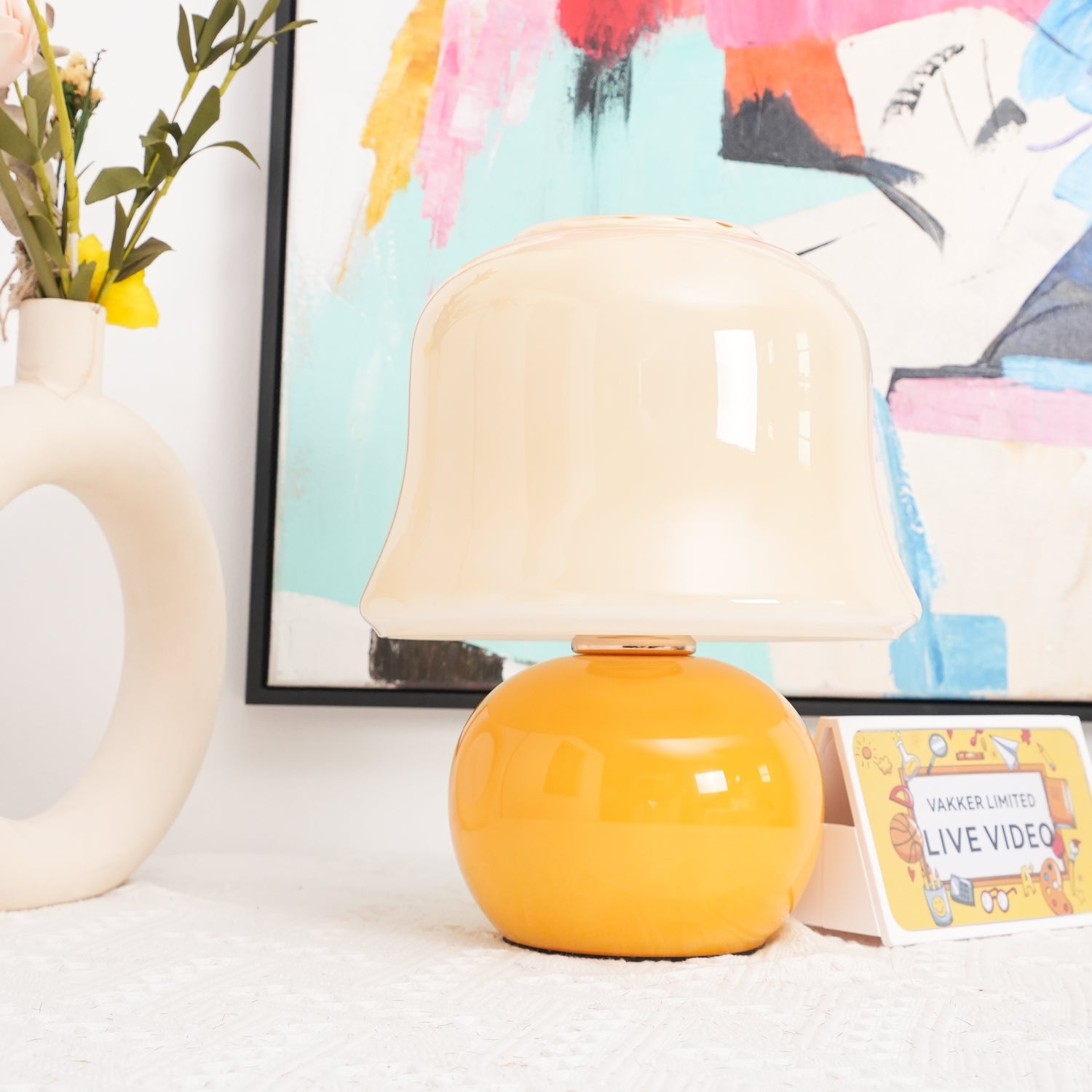 Lampe de table champignon Soraninor