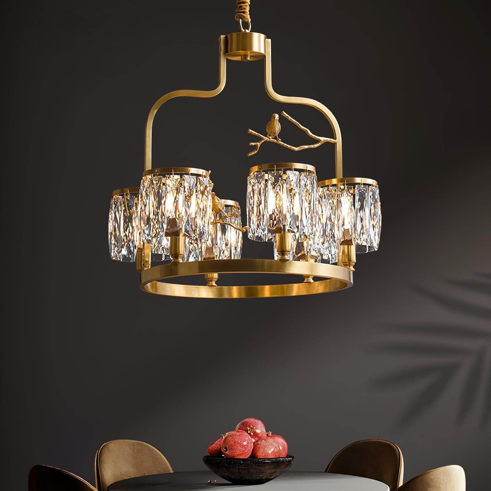 Lustre oiseaux Quzovoux