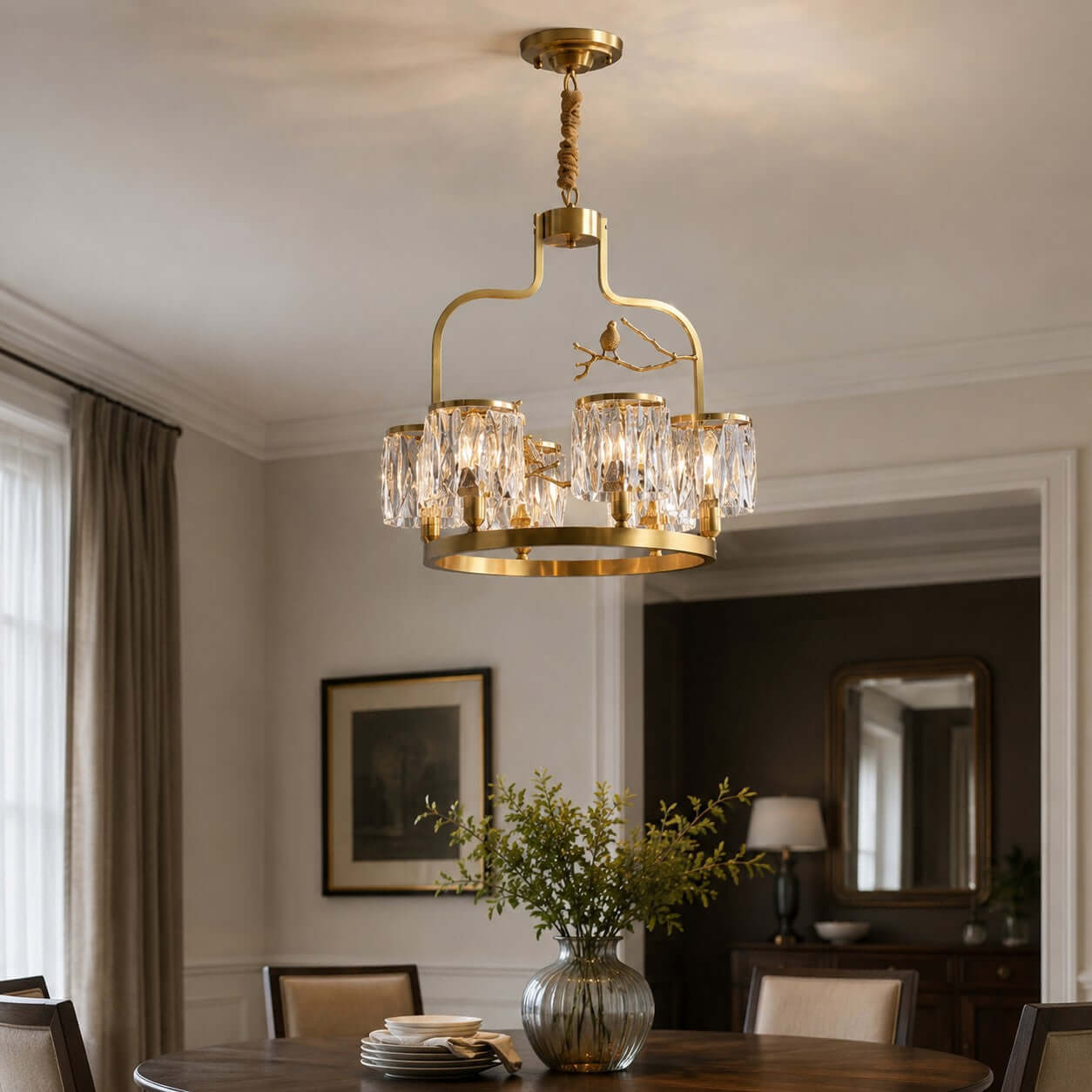 Lustre oiseaux Quzovoux