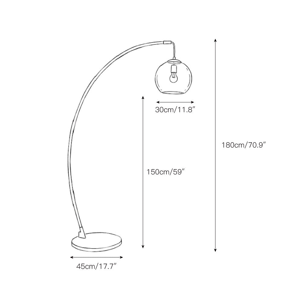 Lampadaire arc Coluenne