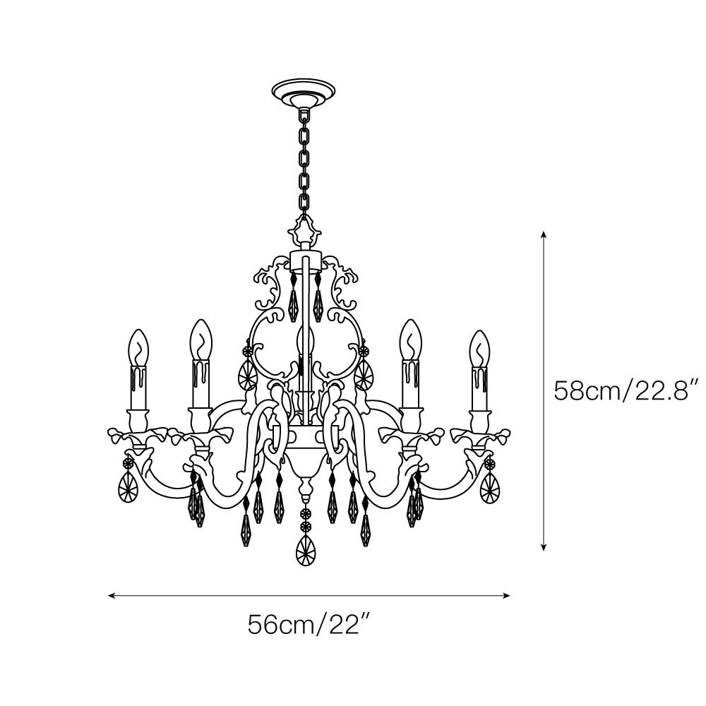 Lustre baroque Tevionévia