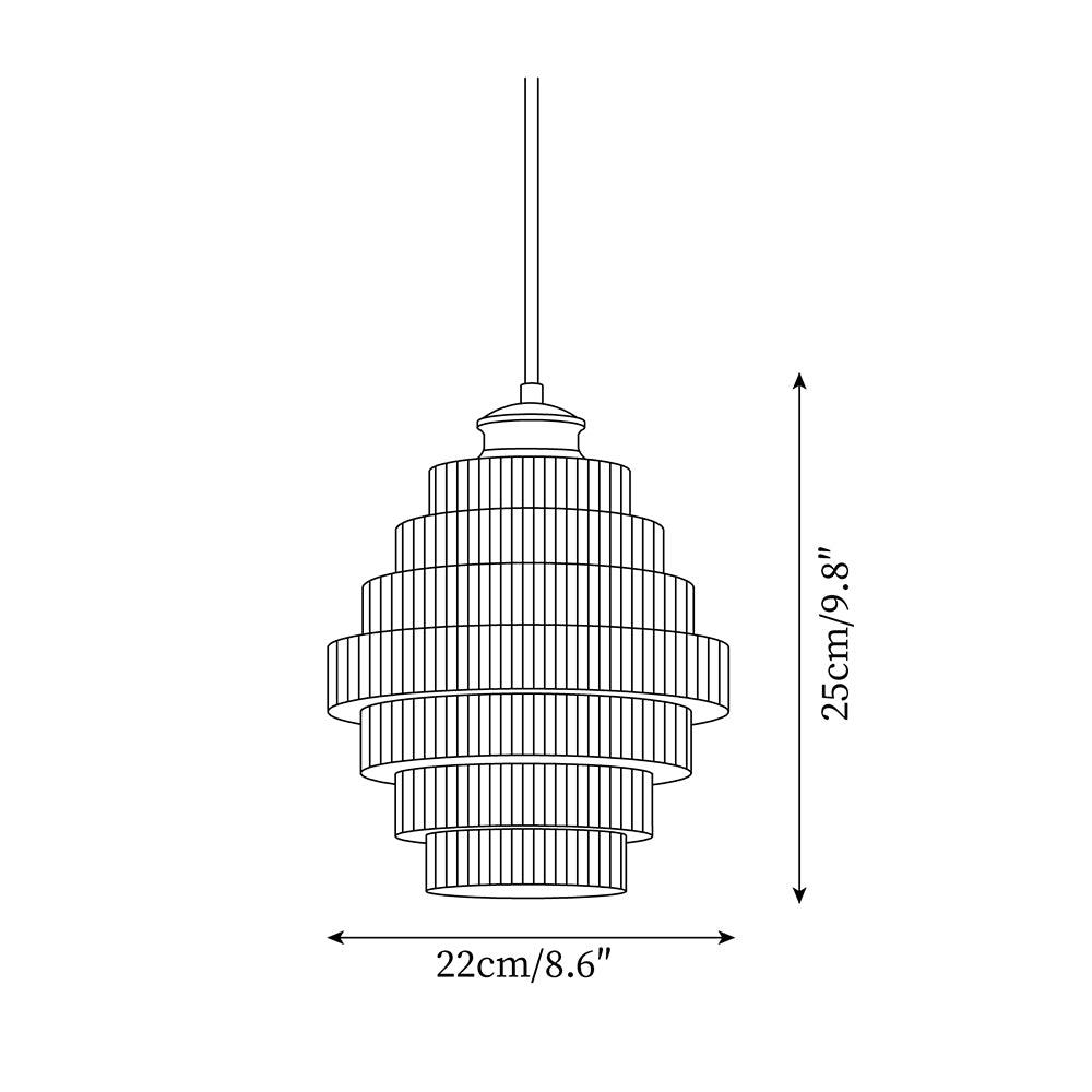 Suspension cannelée Oelroux