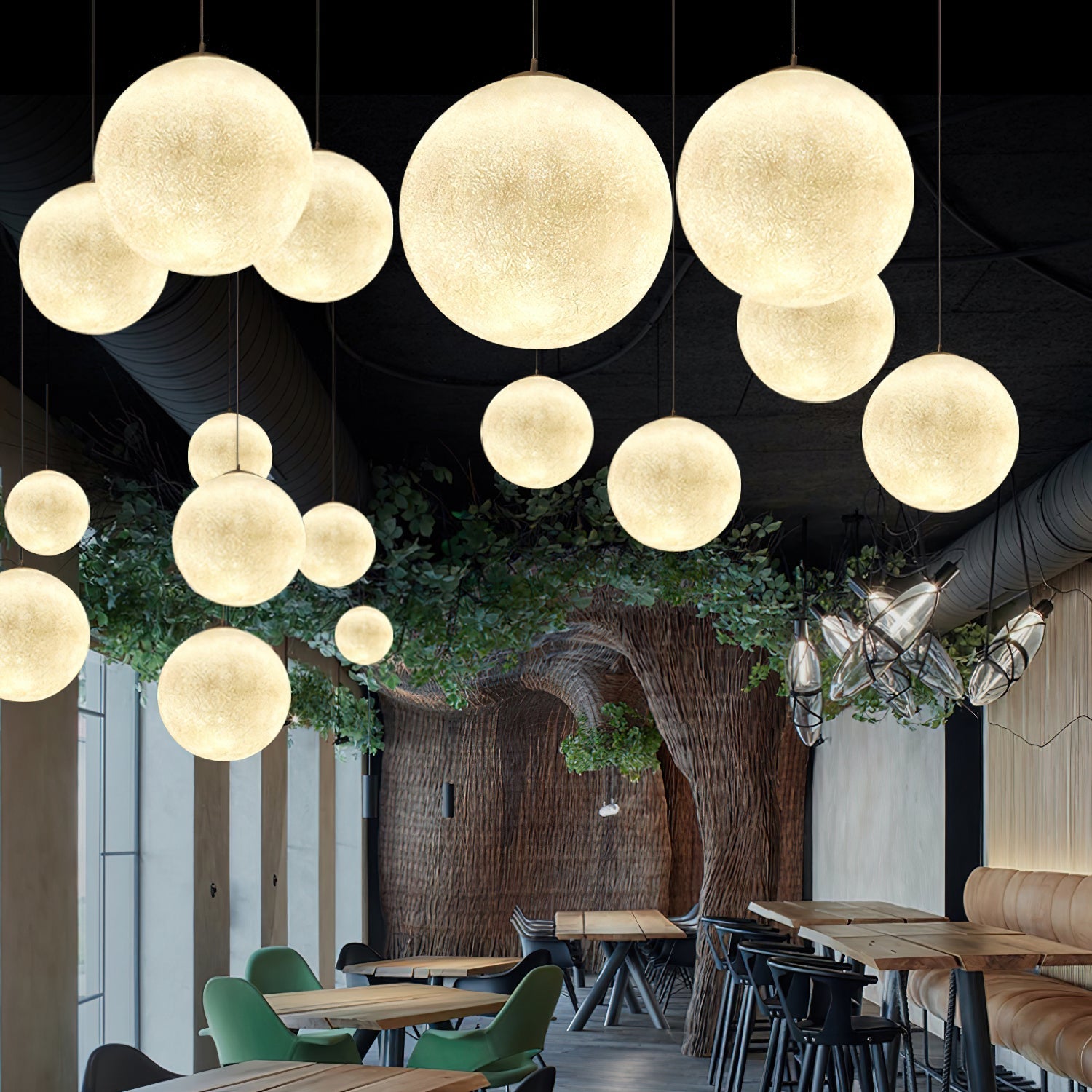 Suspension globe Mirronos