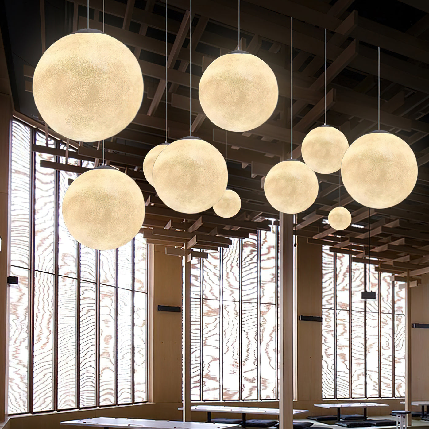 Suspension globe Mirronos