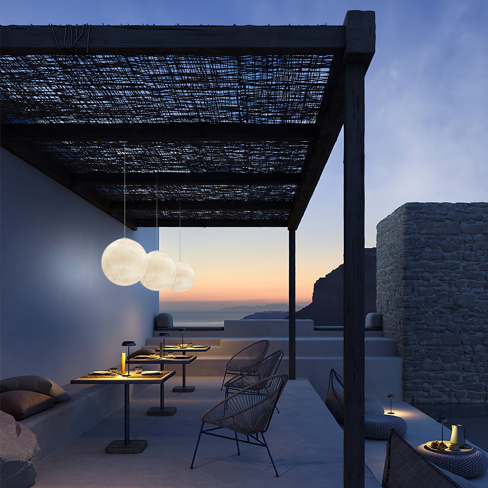 Suspension globe Mirronos