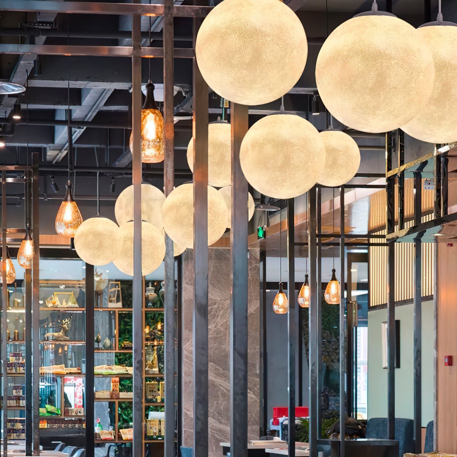 Suspension globe Mirronos