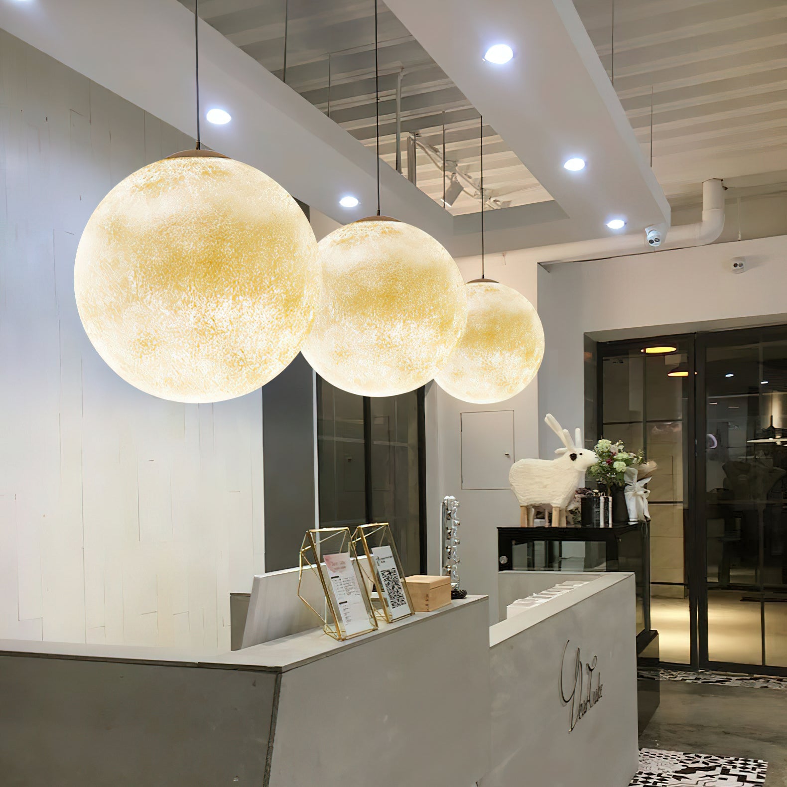 Suspension globe Mirronos