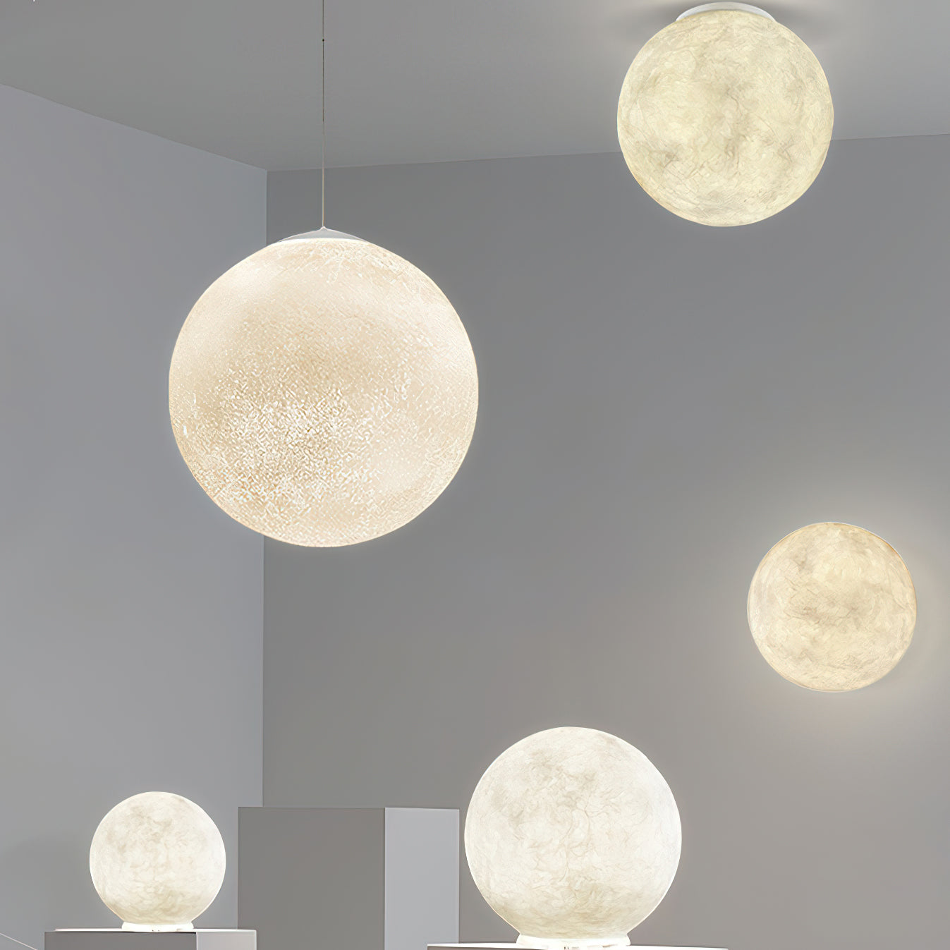 Suspension globe Mirronos