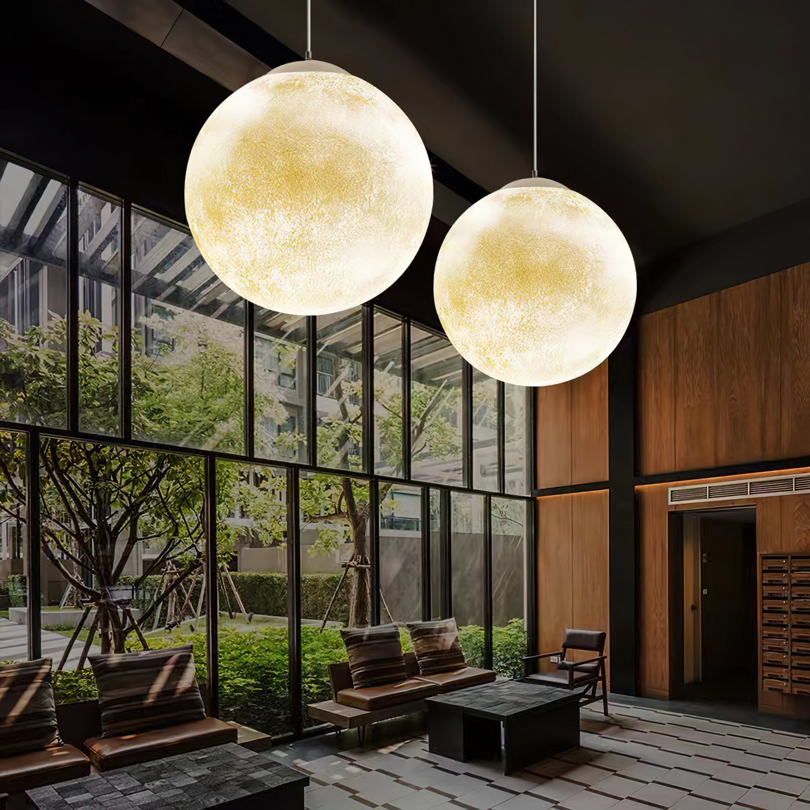 Suspension globe Mirronos