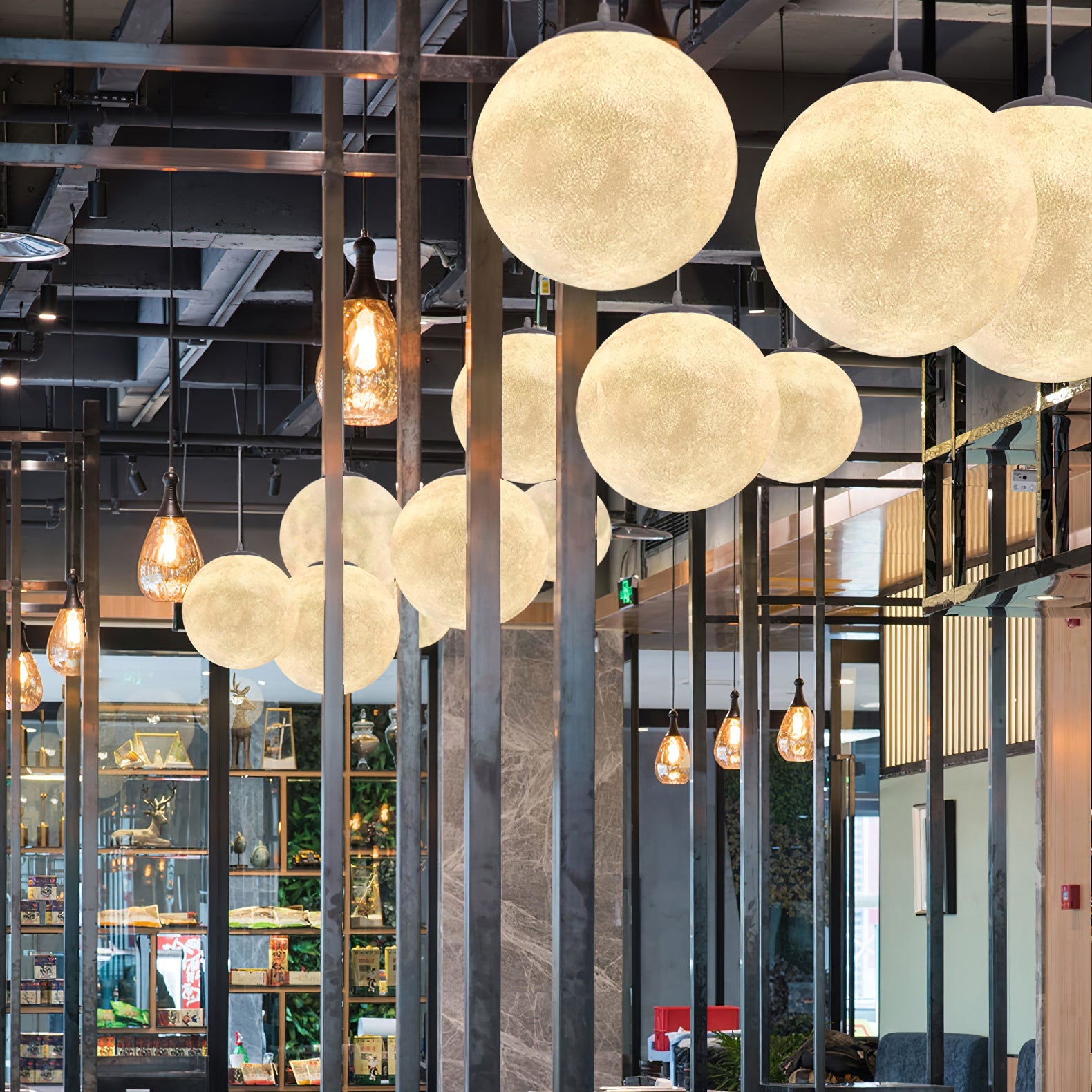 Suspension globe Mirronos
