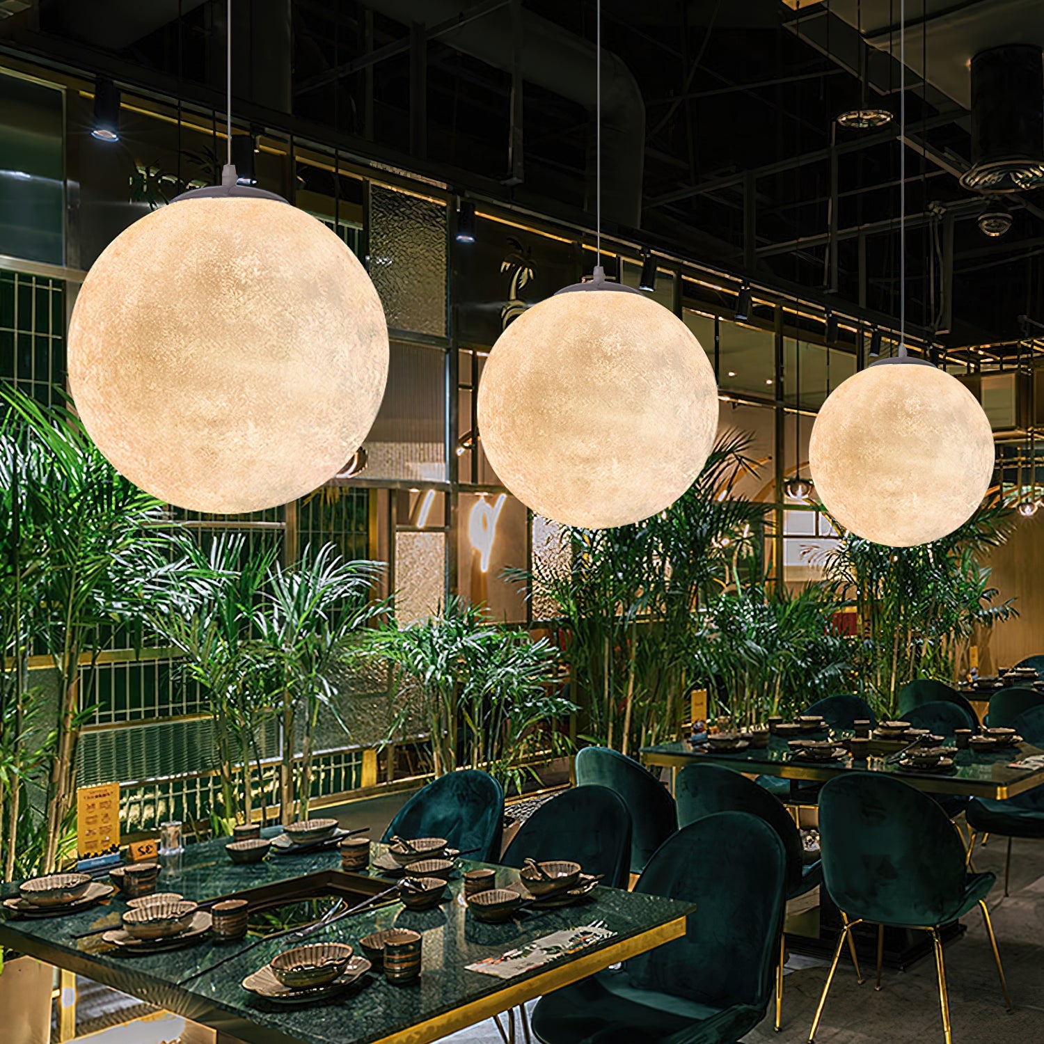 Suspension globe Mirronos