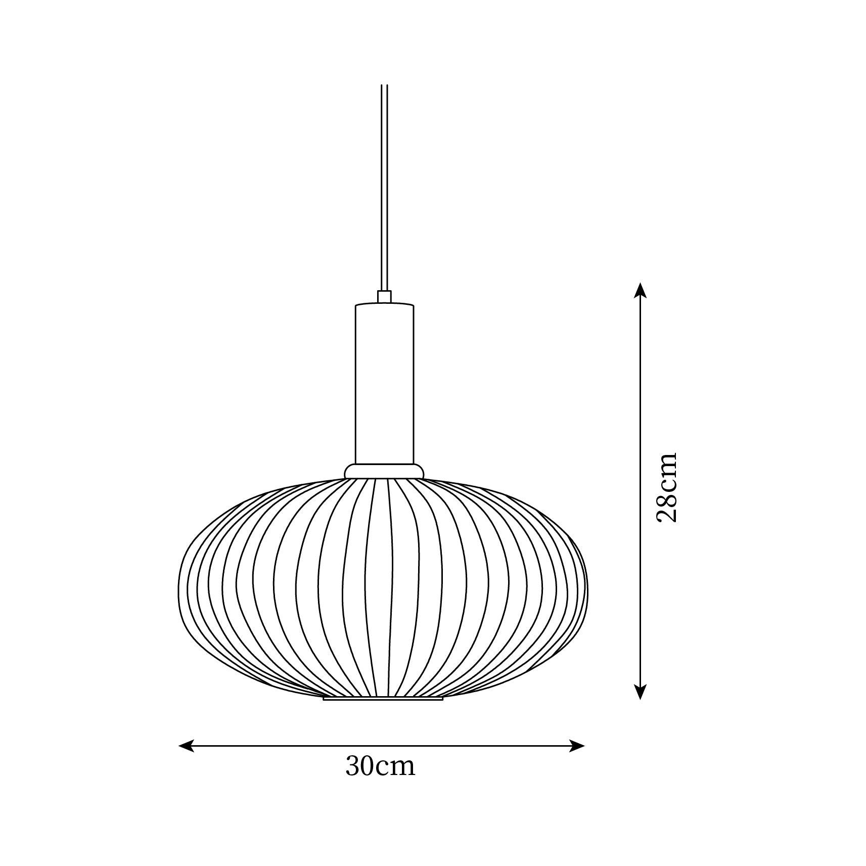 Suspension cannelée Zeinora