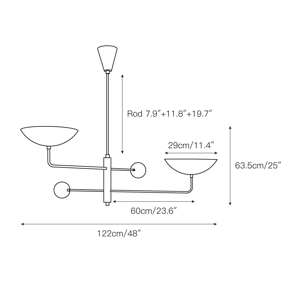 Lustre sculptural Gaoion
