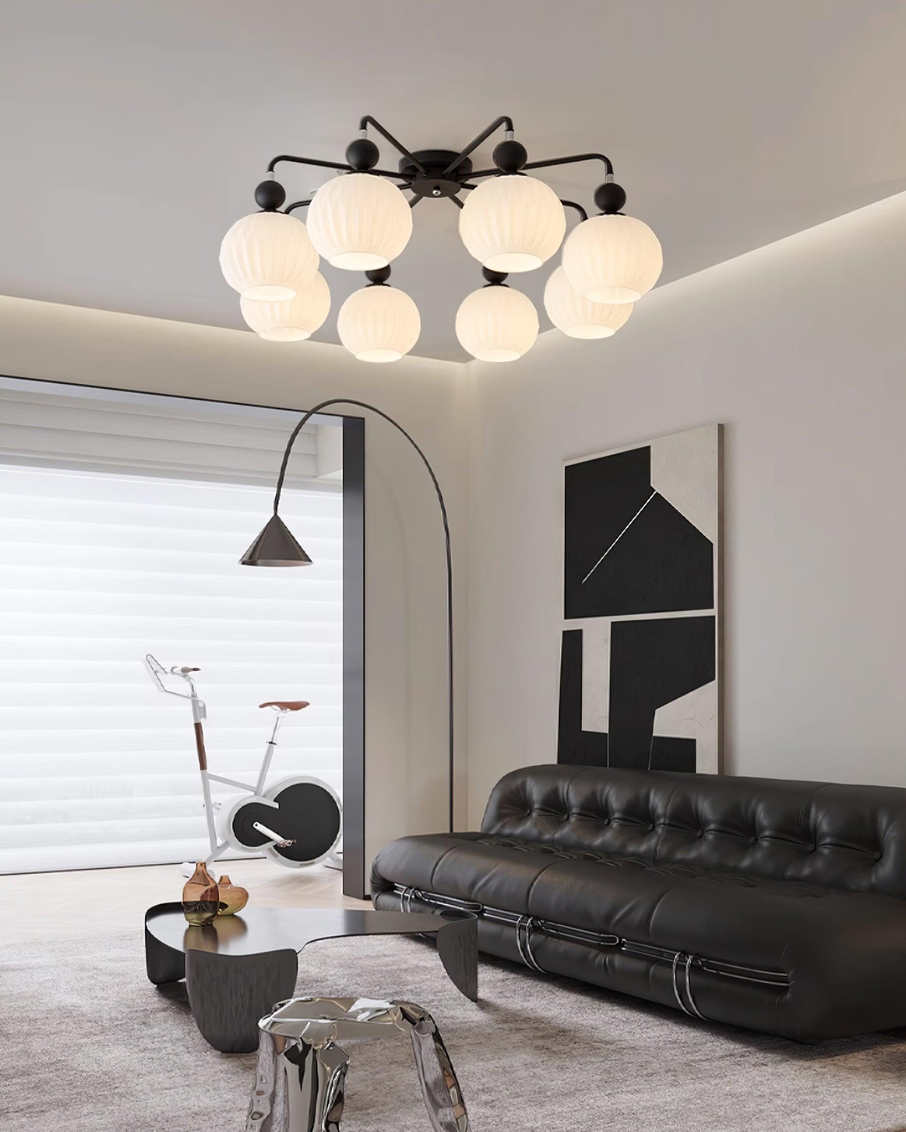 Plafonnier extérieur globe Seravora