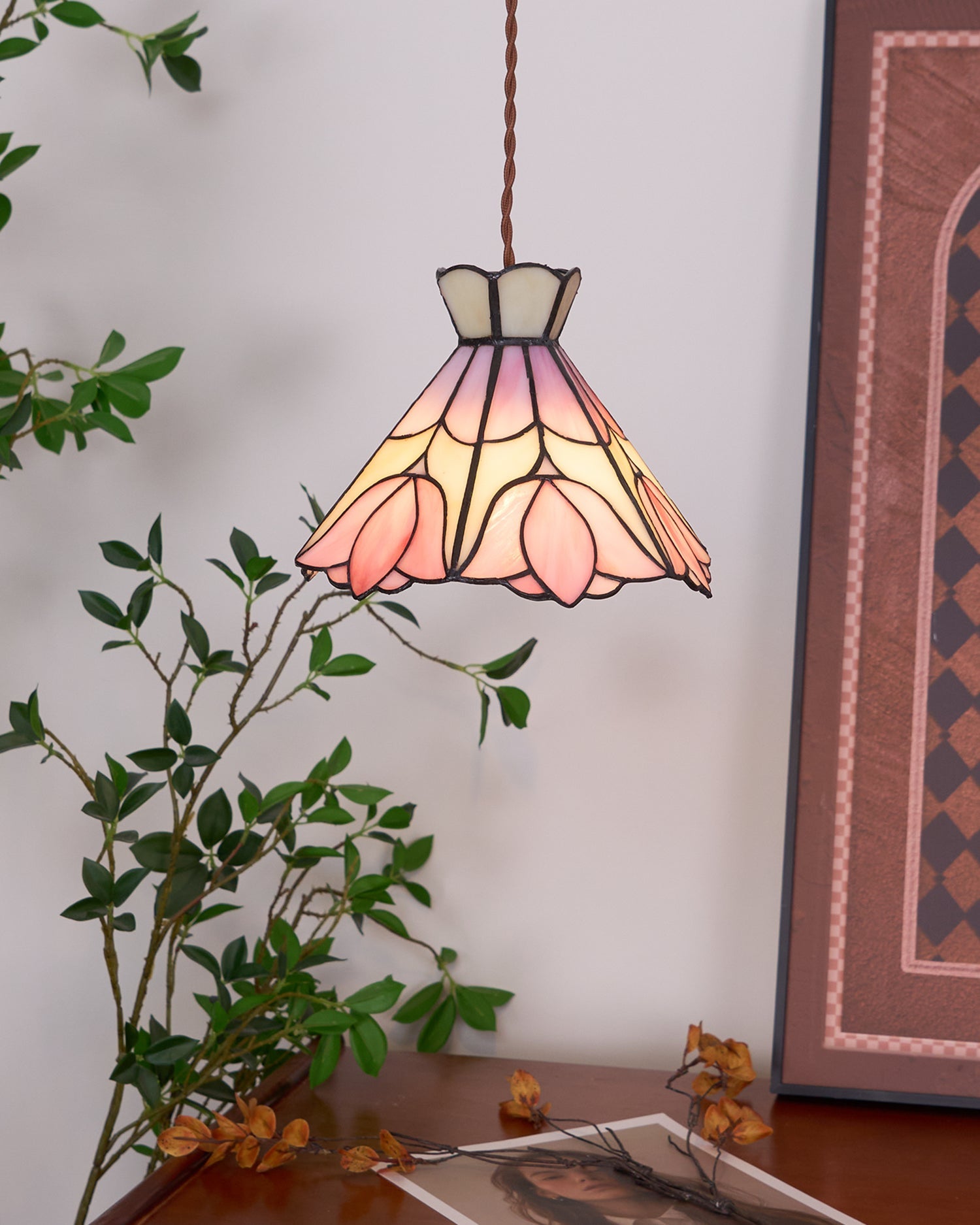 Suspension vintage Roseneno