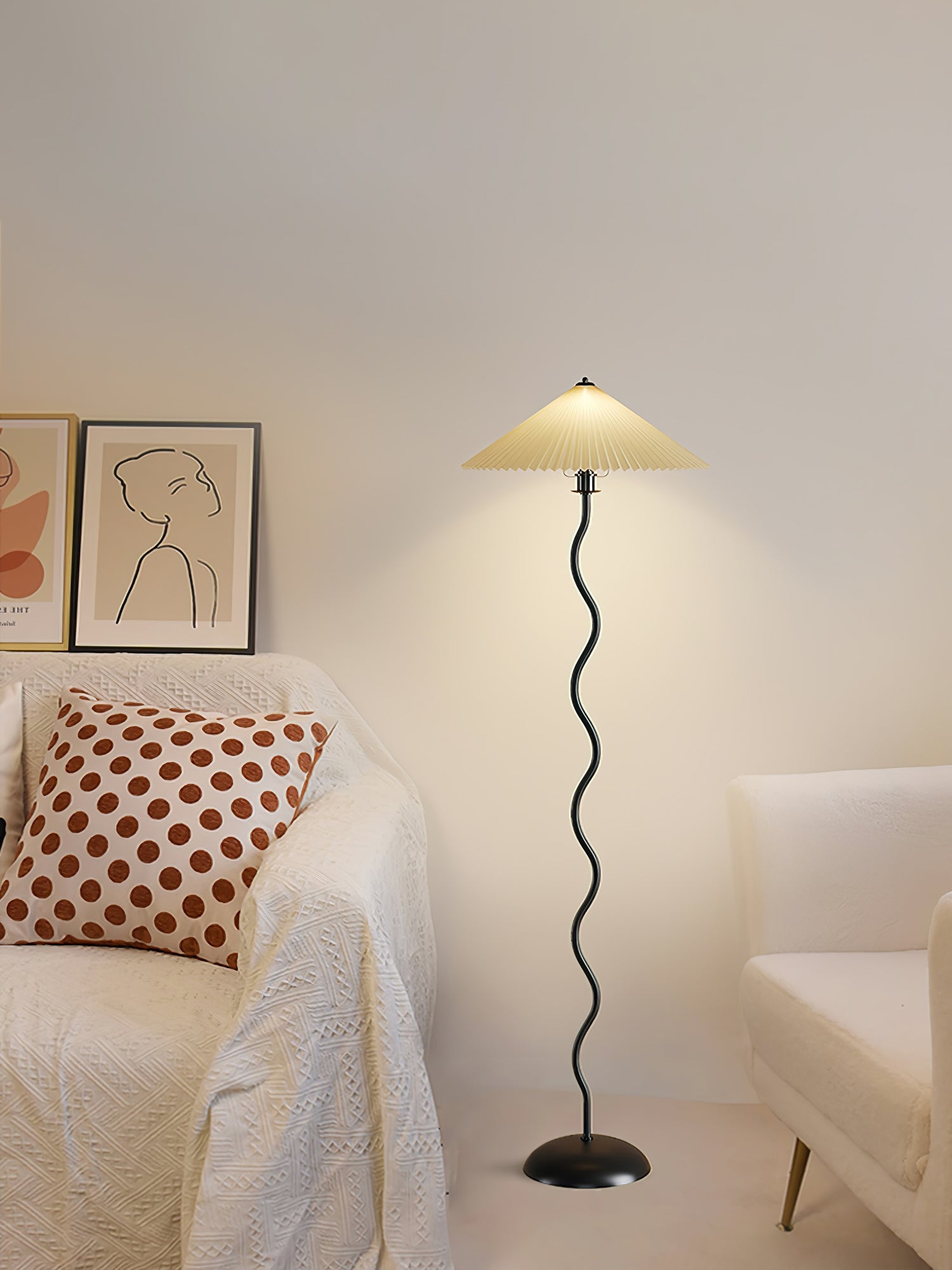 Lampadaire ondulé Semirélle