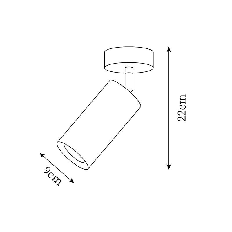 Plafonnier orientable Erbélor