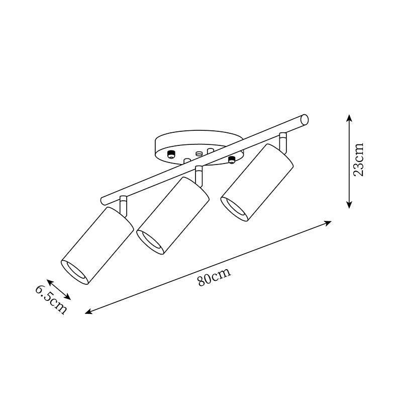 Plafonnier orientable Erbélor