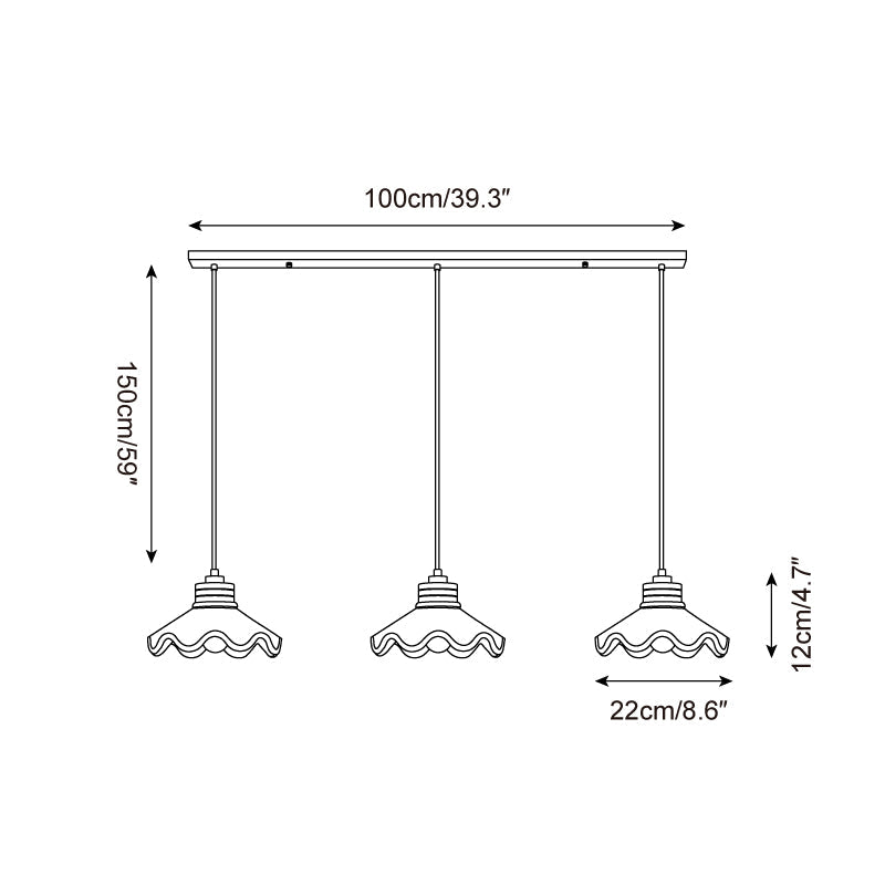 Suspension festonnée Jaonévia