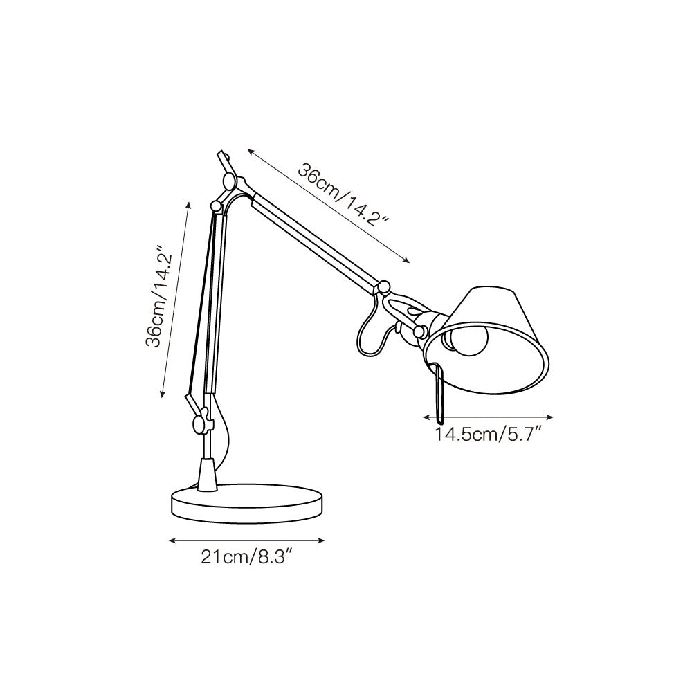 Lampe de table articulée Fibelisse