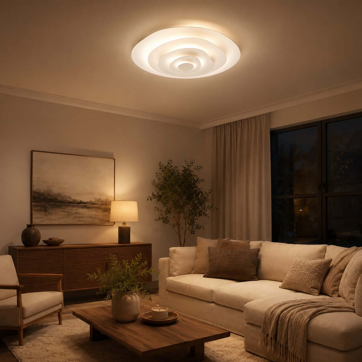 Plafonnier rond Yoavine