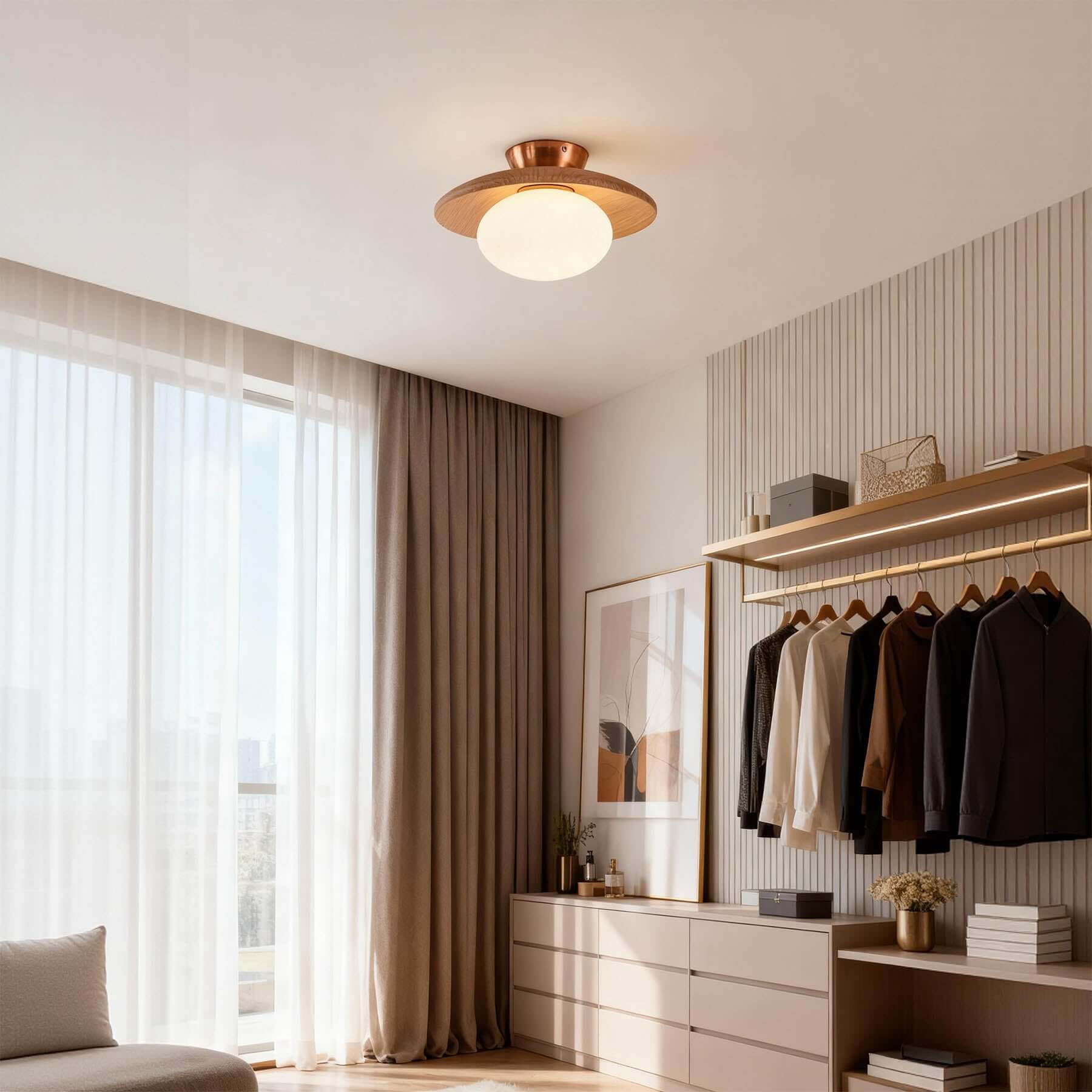 Plafonnier rond Belirento