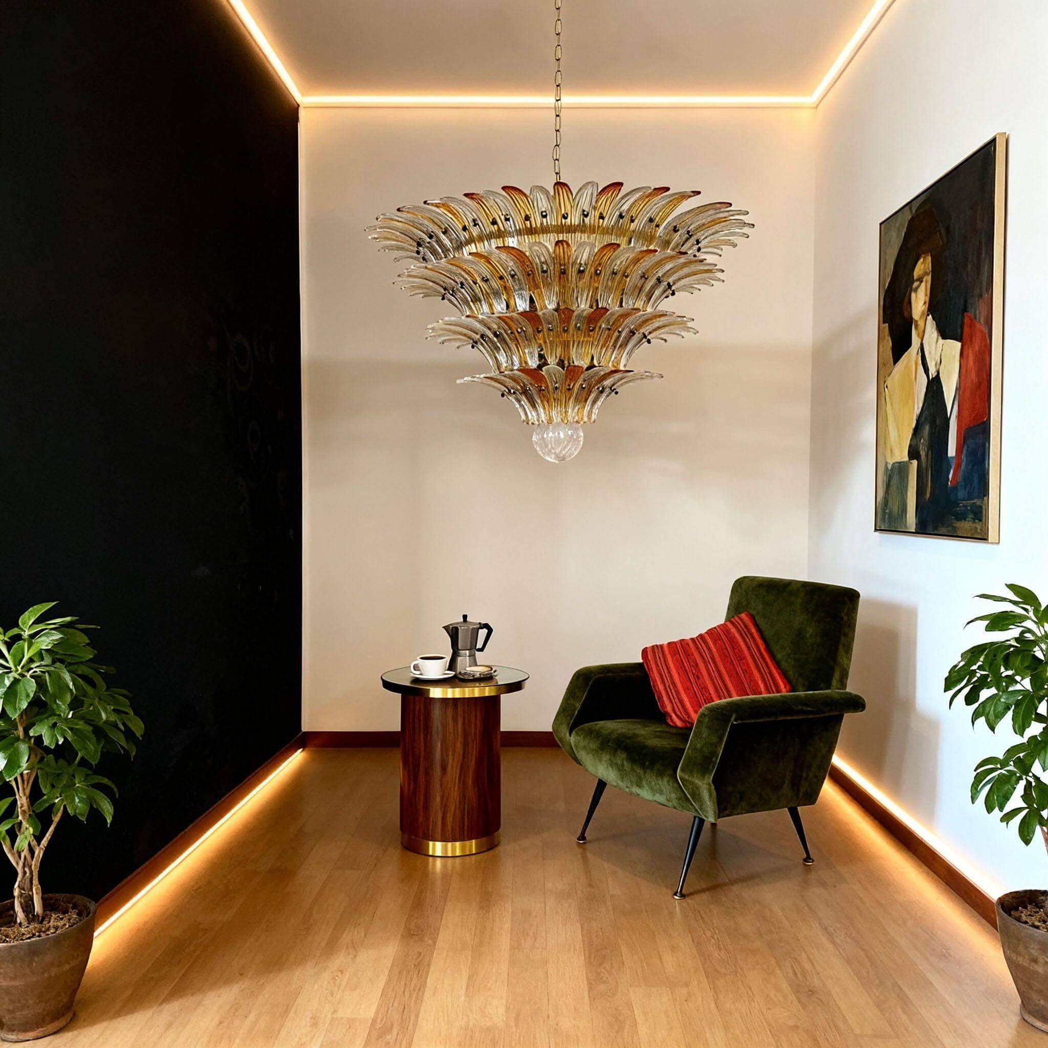 Lustre palmette Gaonac