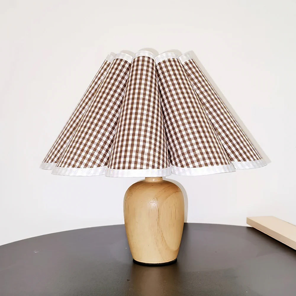 Lampe de table cannelée Almireco