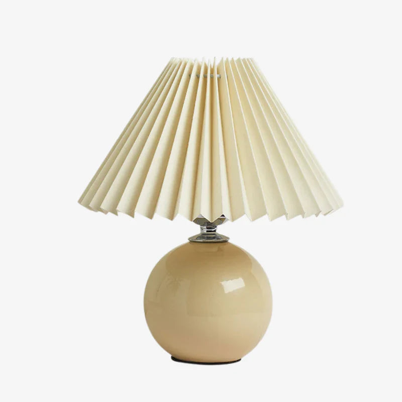 Lampe de table plissée Haionoris