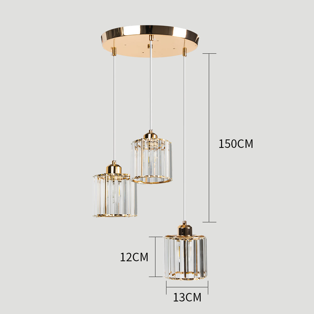 Suspension Calvionne en cristal