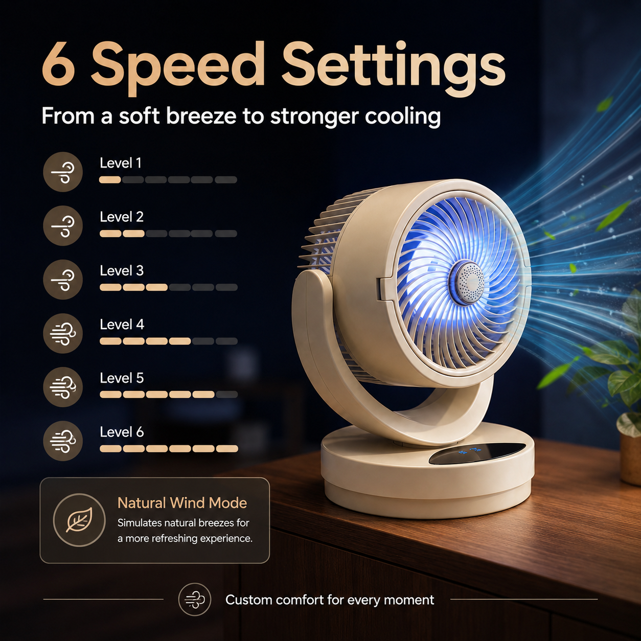 Ventilateur de table extérieur Ruquinaris