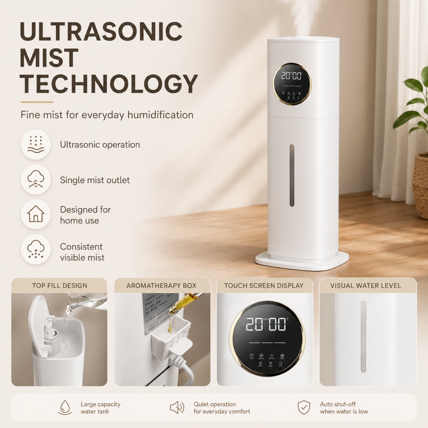 MERLEA - Humidificateur ultrasonique