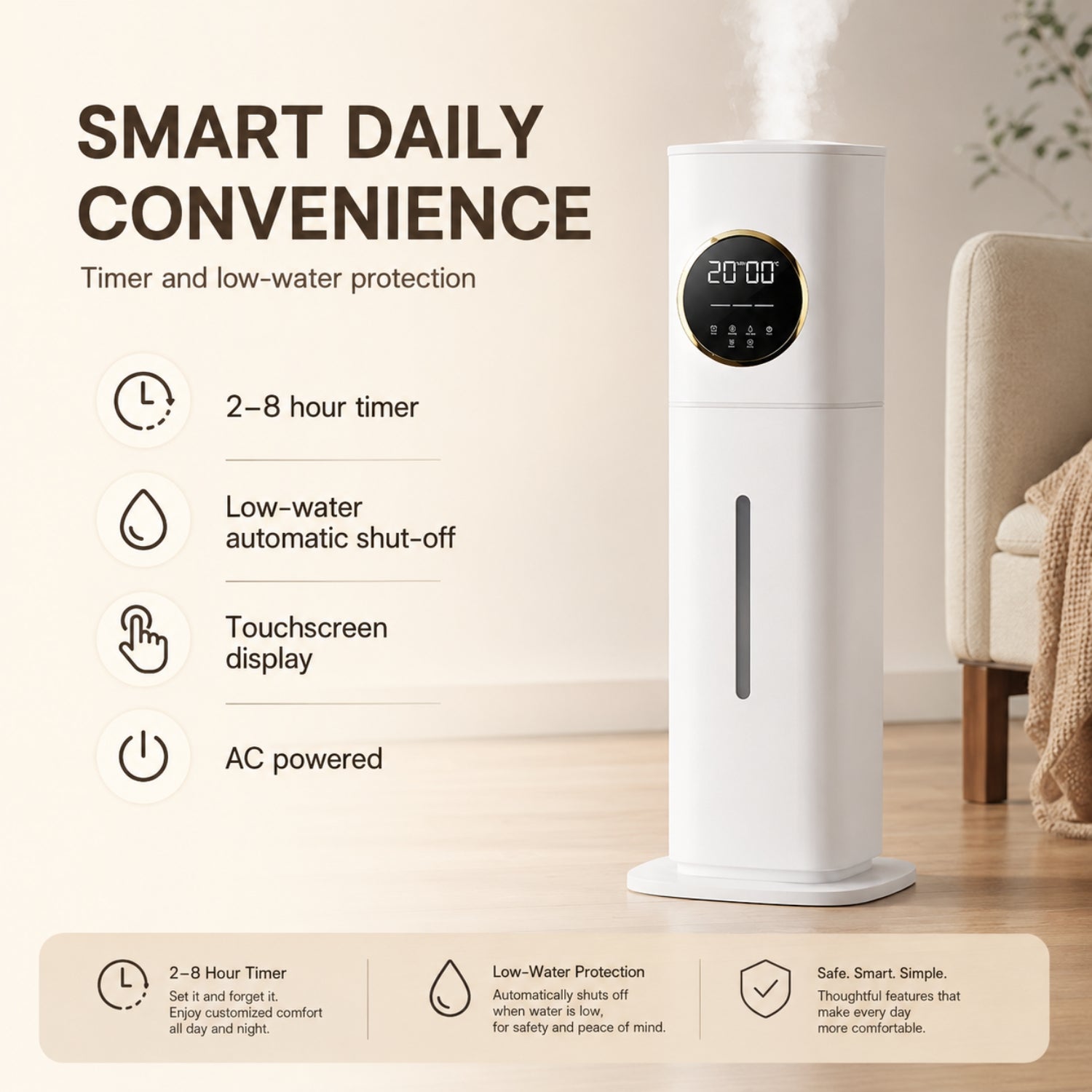 MERLEA - Humidificateur ultrasonique
