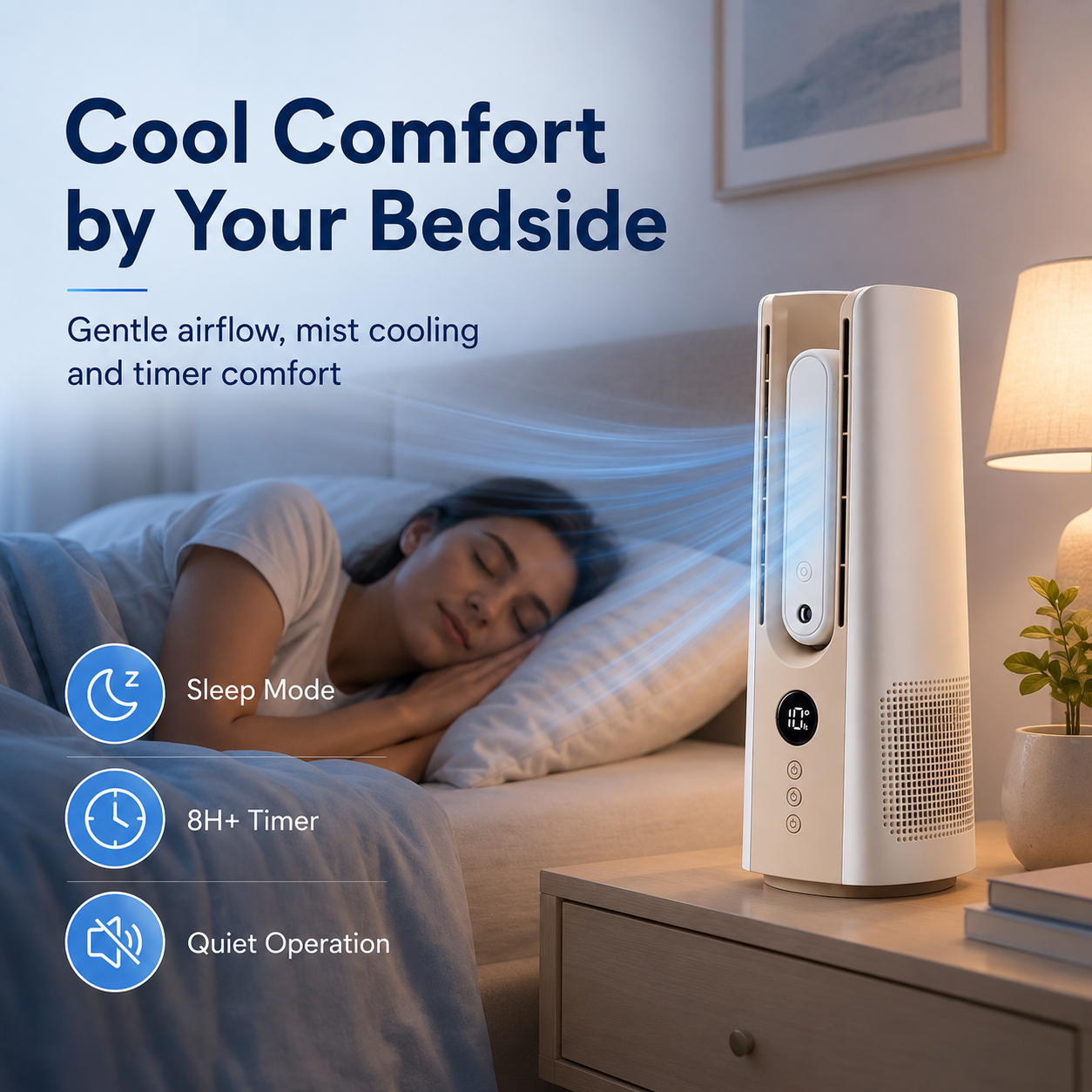 Ventilateur colonne portable Froova