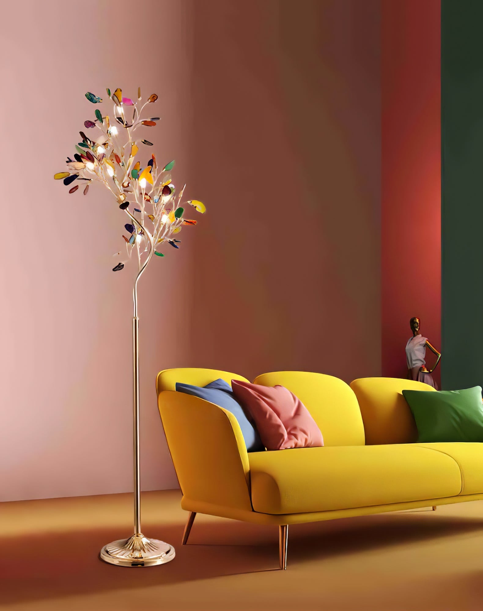 Lampadaire sculptural Quvalia