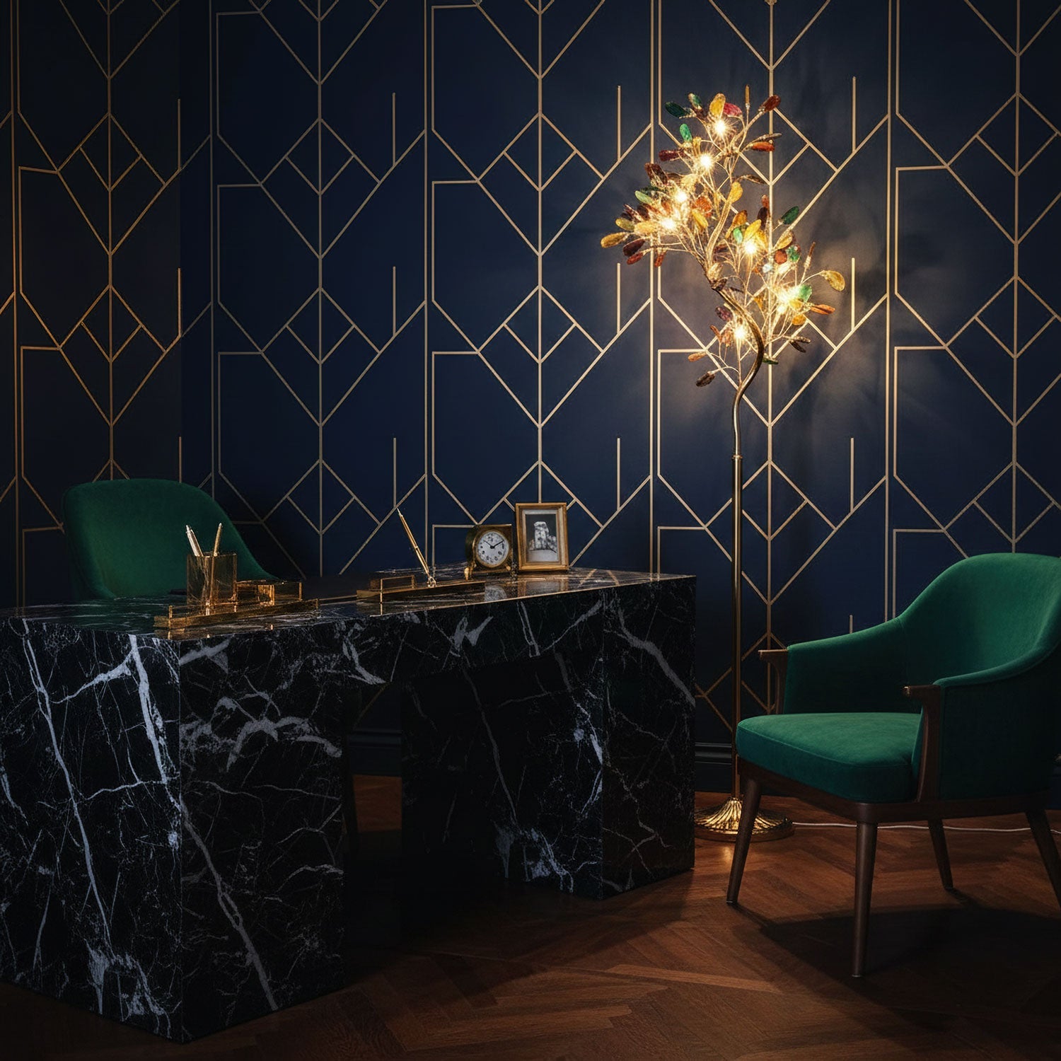Lampadaire sculptural Quvalia