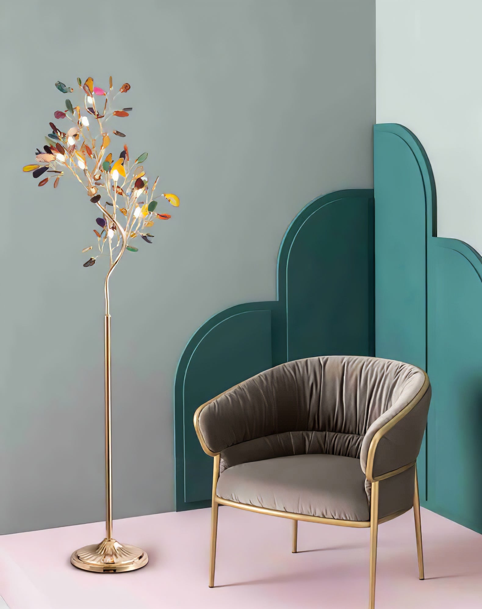 Lampadaire sculptural Quvalia