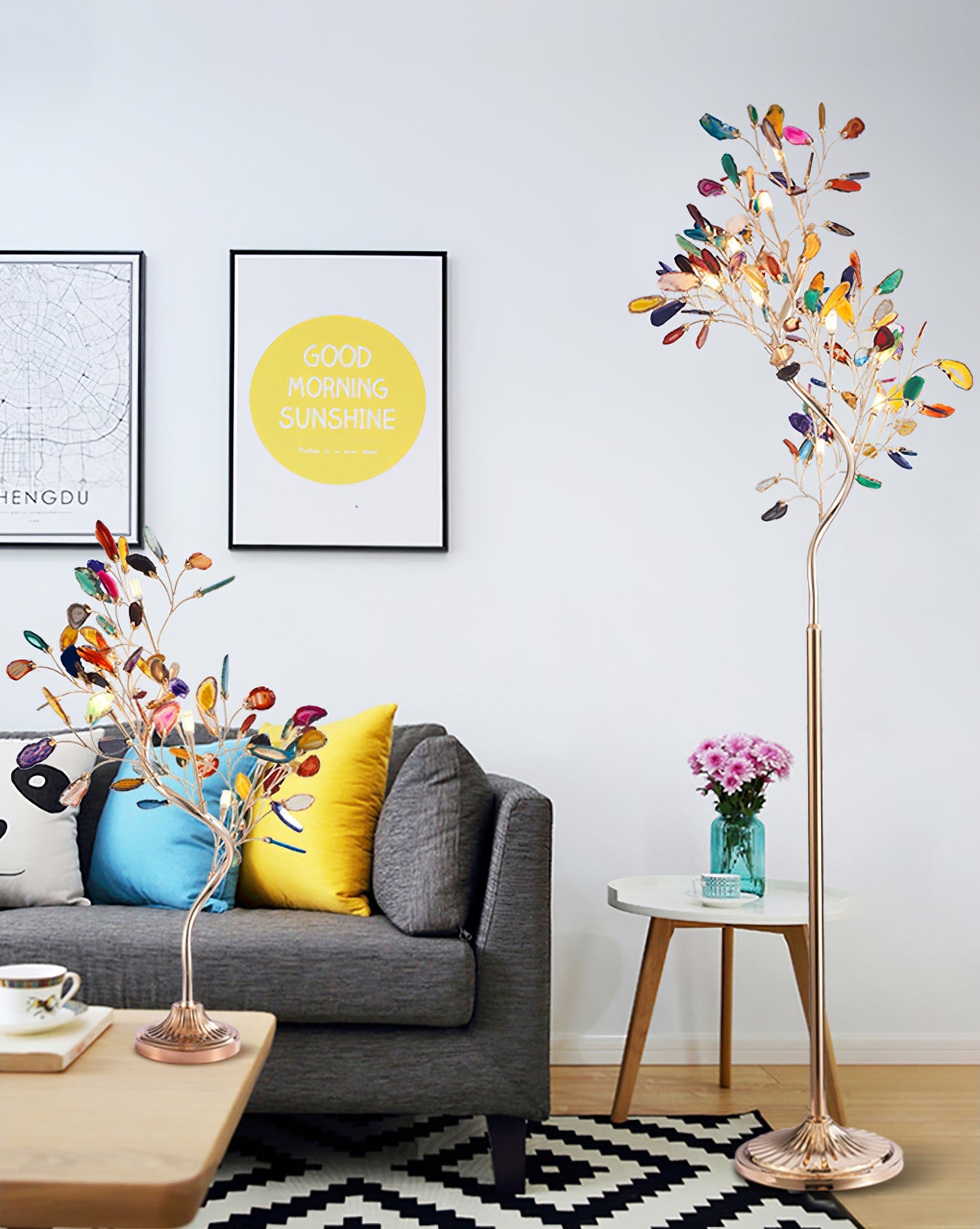 Lampadaire sculptural Quvalia