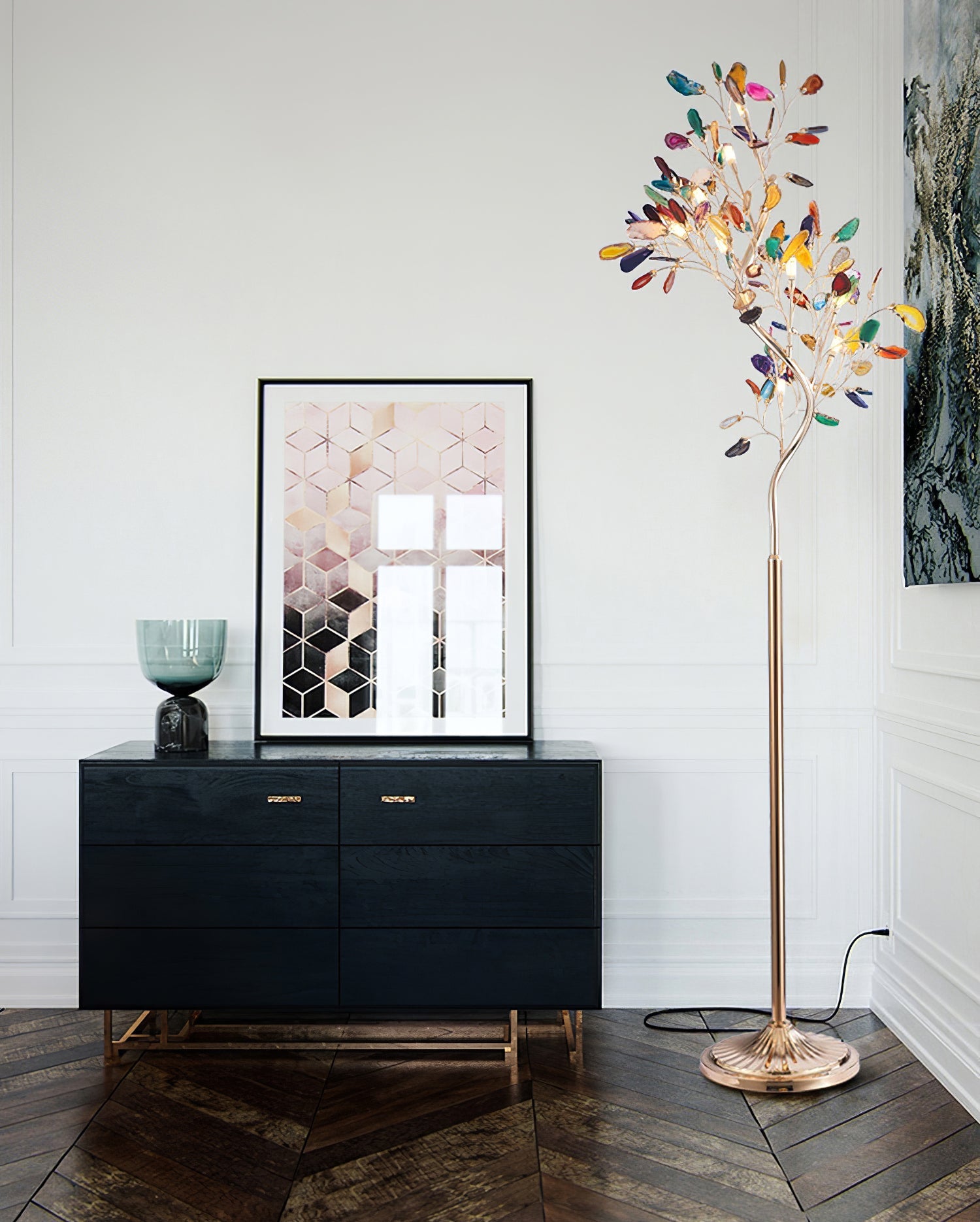 Lampadaire sculptural Quvalia