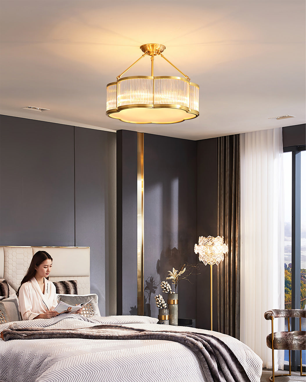 Lustre quadrilobe Melronoris