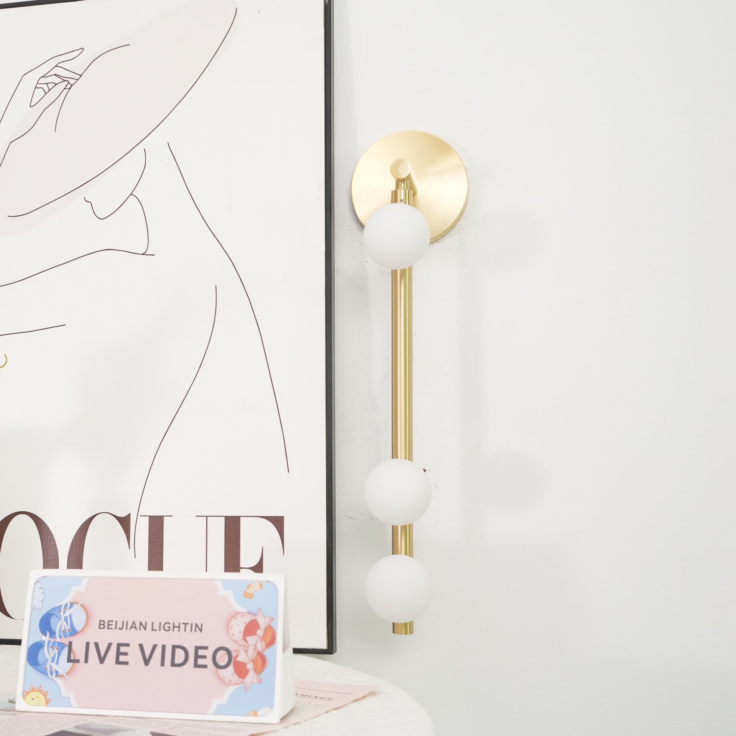 Applique murale tube Viorlune