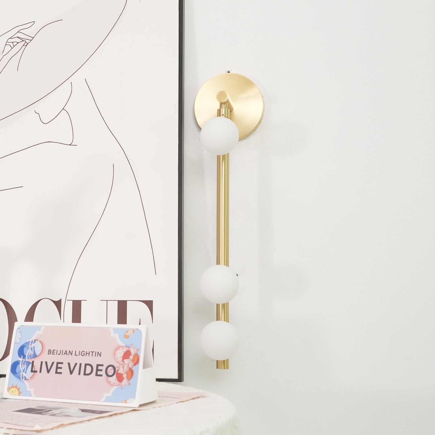 Applique murale tube Viorlune